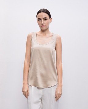 Brunello Cucinelli Beige silk top M0C59E0600