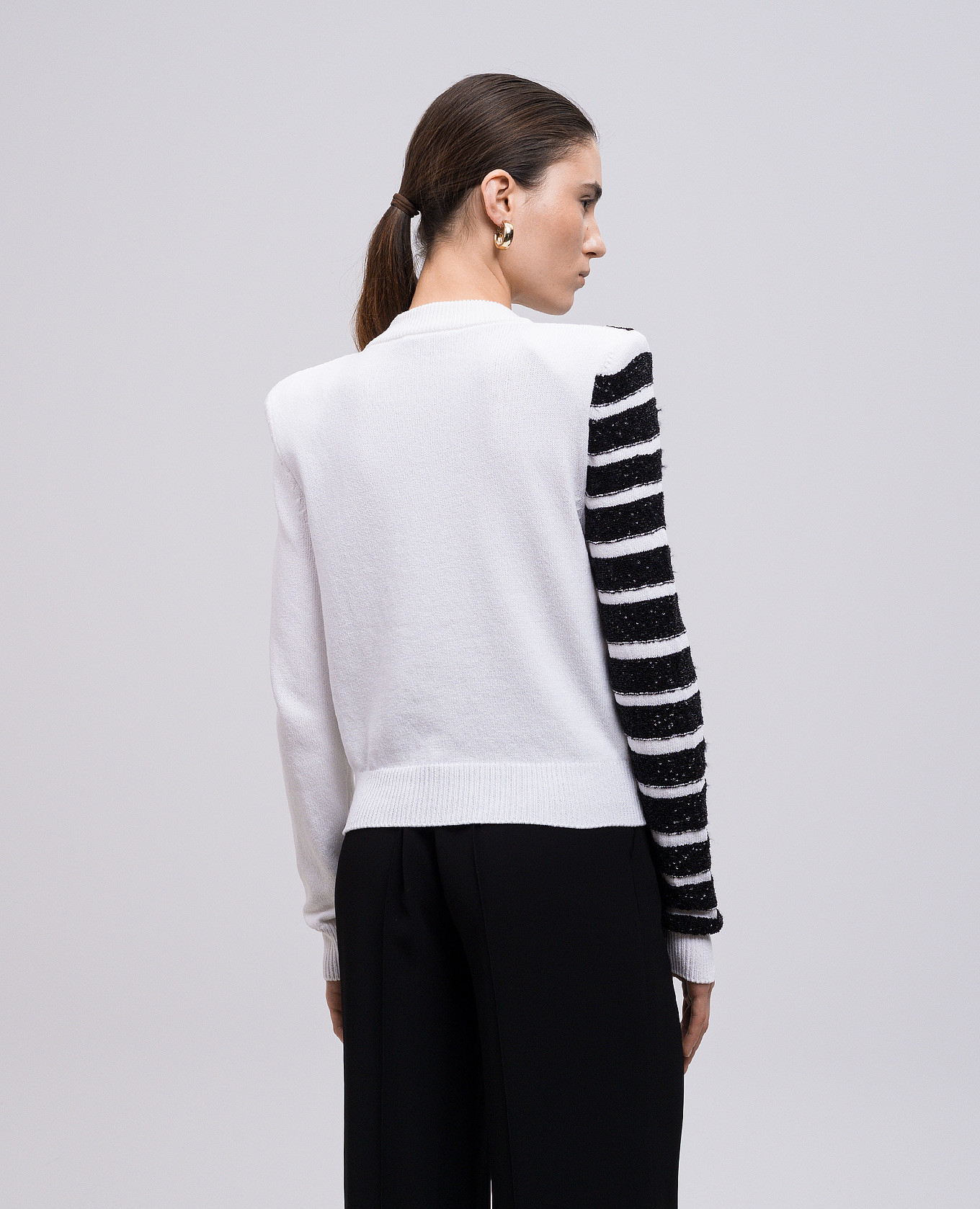 

White striped cardigan Balmain