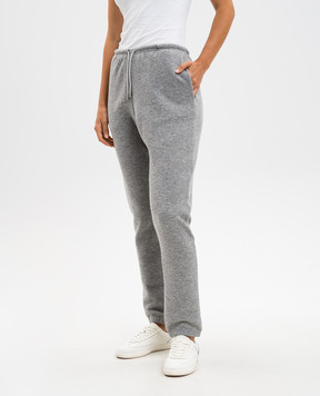 The Row Teo grey cashmere insulated sweatpants 8330K995