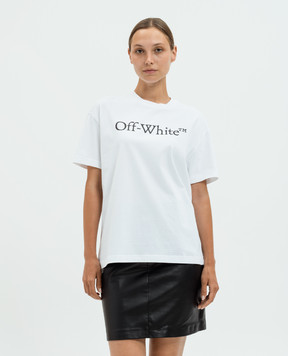 Off-White White t-shirt with Off-White logo print OWAA089C99JER003