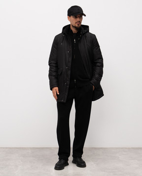 Stefano Ricci Black T-shirt with monogram logo MVH5300100PRYABP