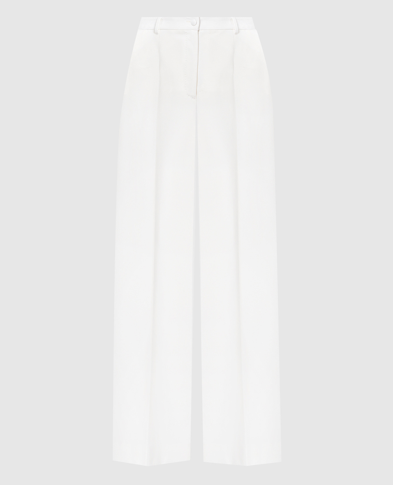 

White pants made of wool Dolce&Gabbana, Белый