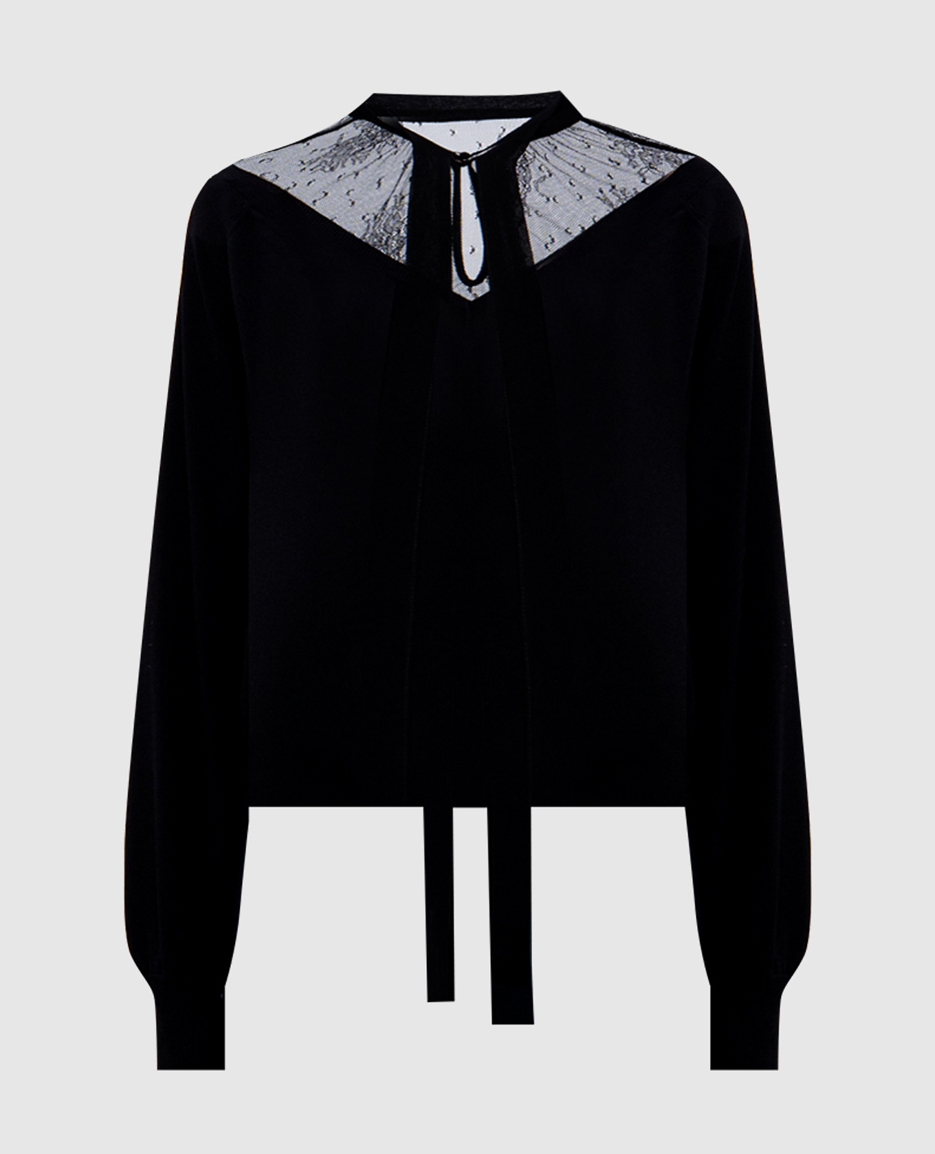 

Black pullover with lace Twinset