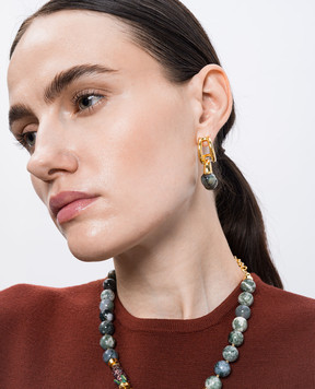 House of Fou Bon Bon Earrings DOUBLELAYEREDHOOPSWIT