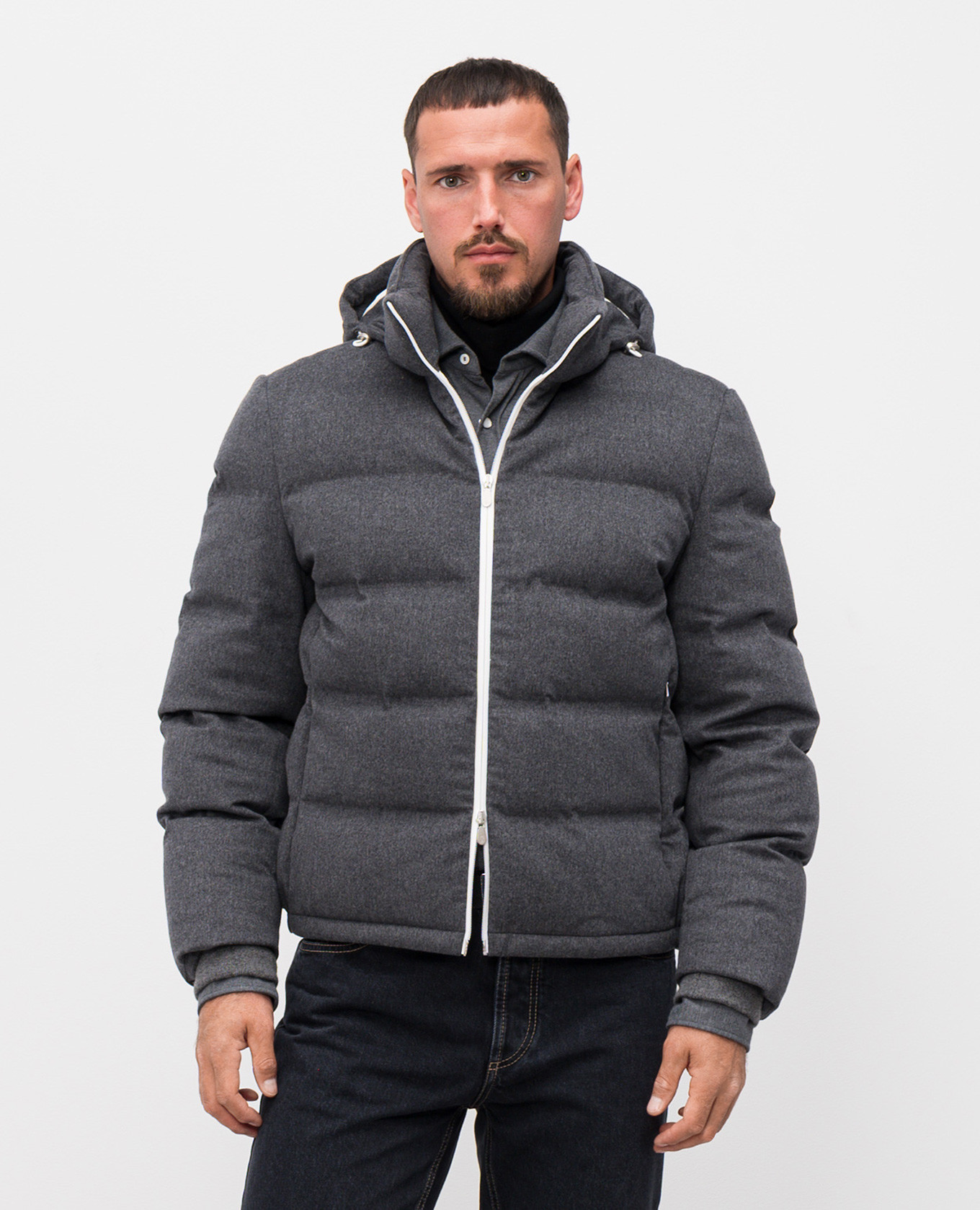 

Grey wool down jacket Brunello Cucinelli