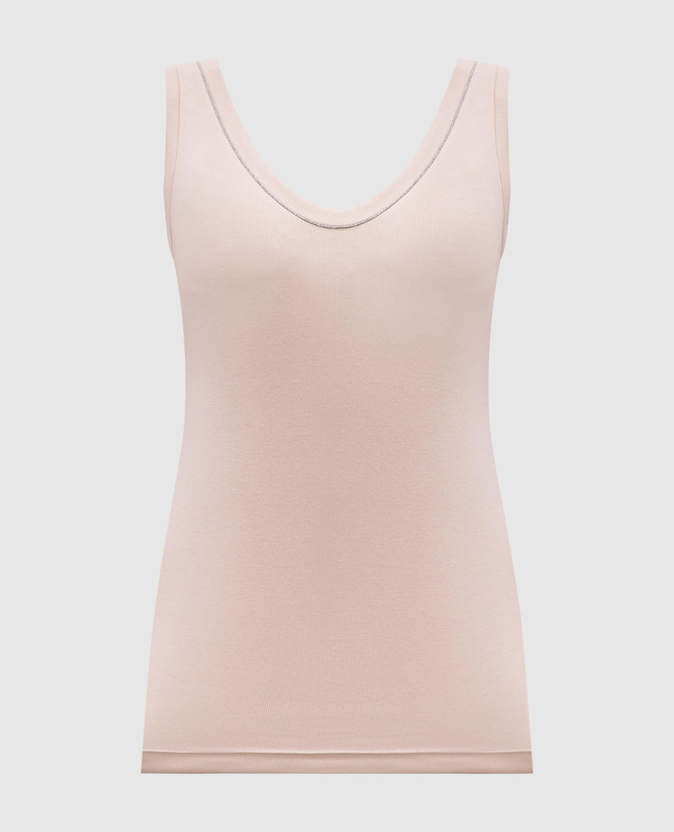 

Beige top with monil chain Brunello Cucinelli