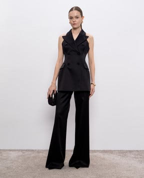 Ermanno Scervino Black silk pants D466P708HKC