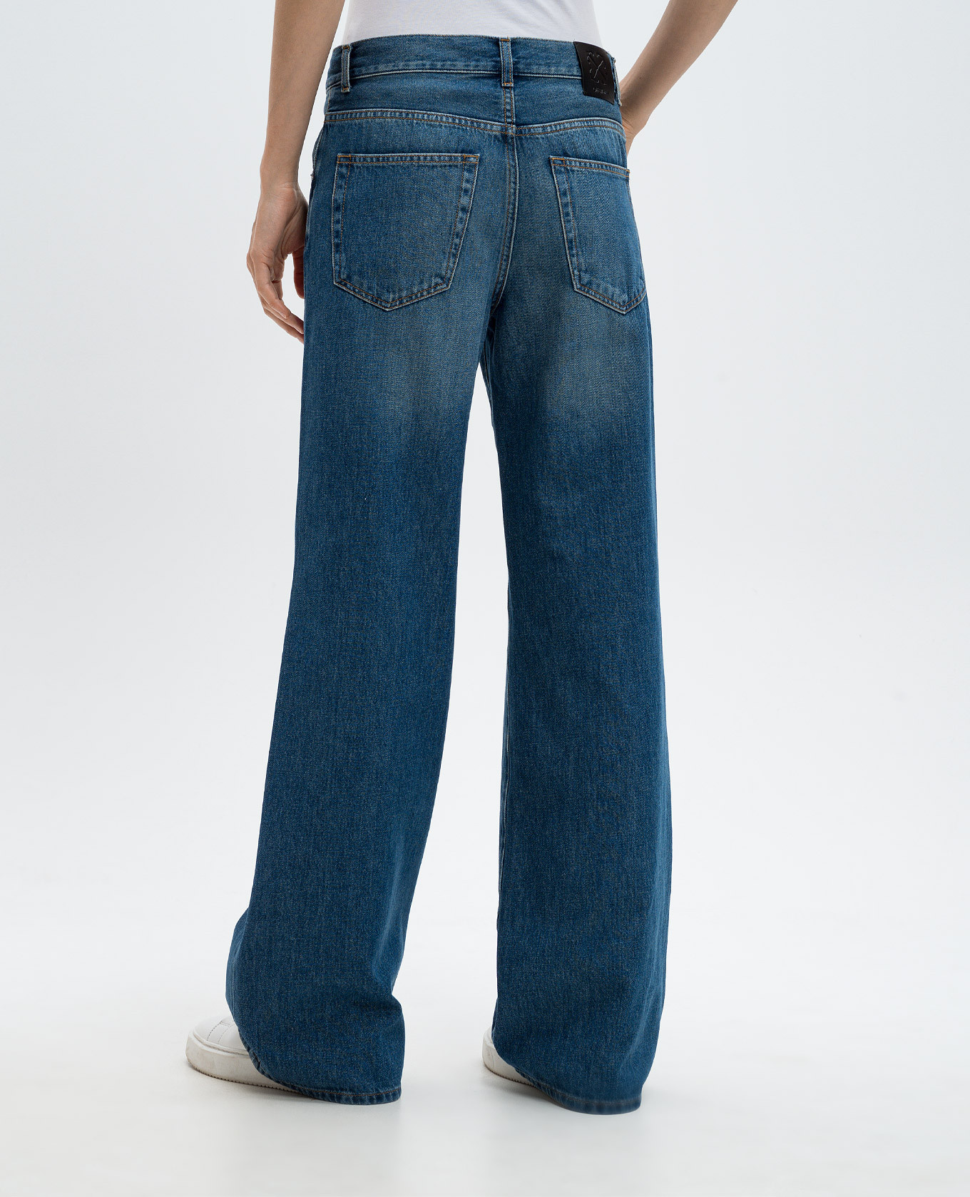 Blue flared jeans with a distressed effect Off-White 4