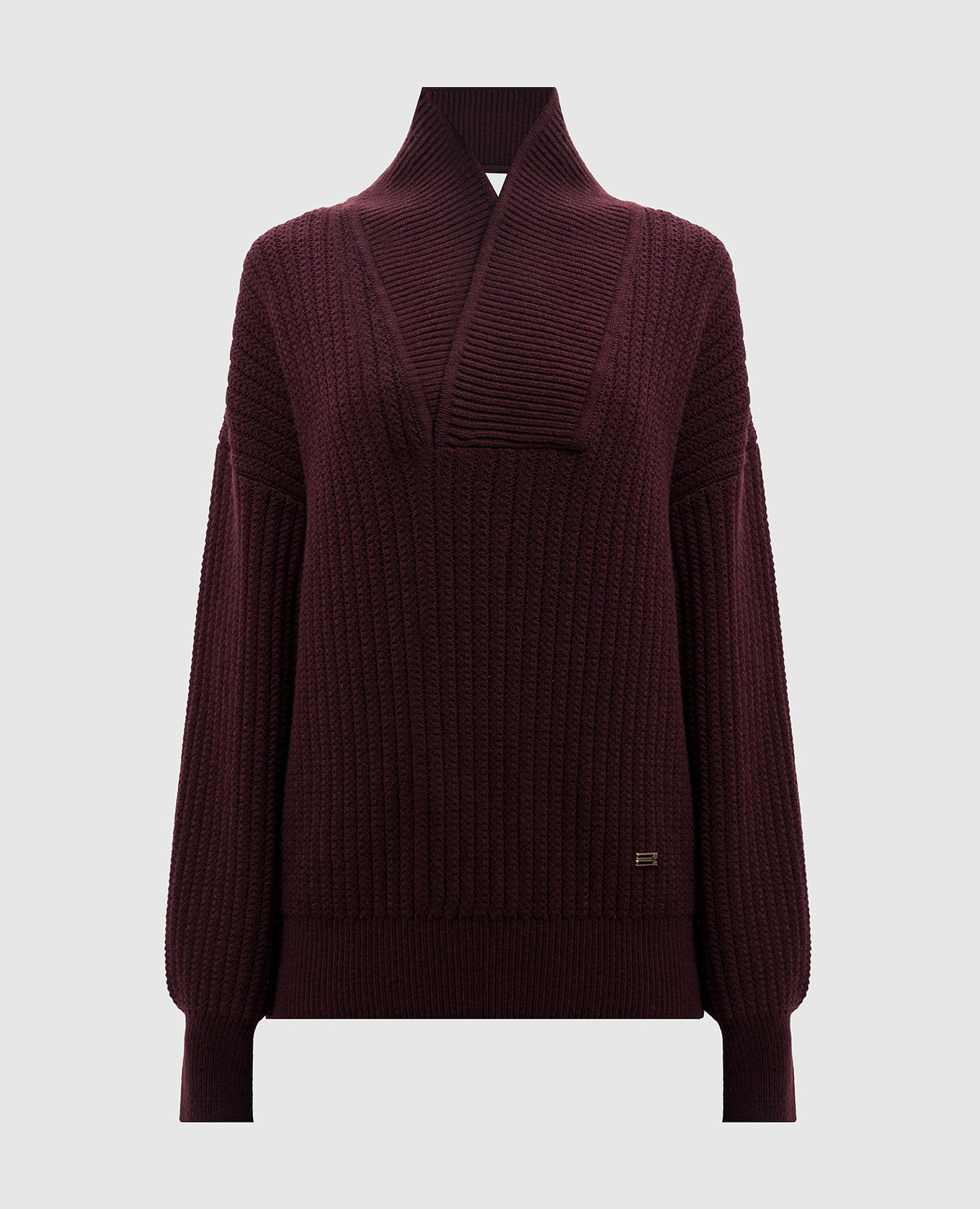 

Burgundy wool sweater with logo Victoria Beckham
