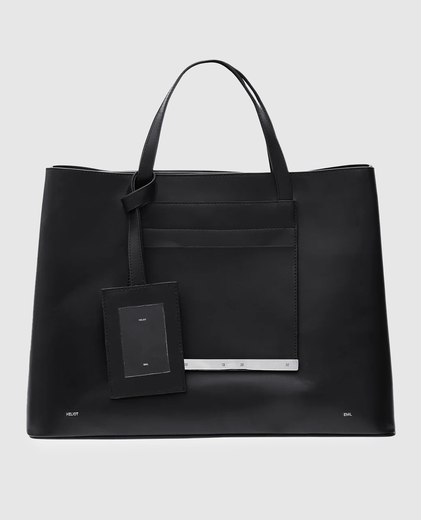 

Black leather tote bag VESPERA Heliot Emil