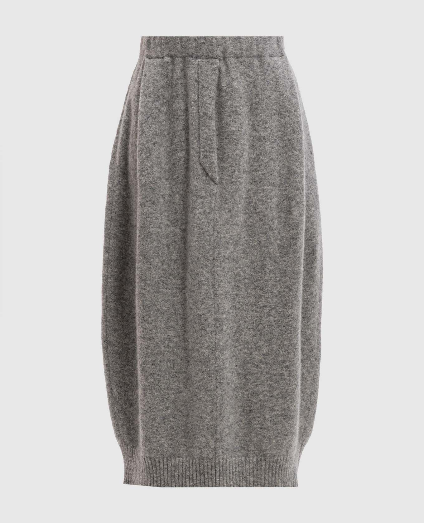 

Gray melange cashmere and silk skirt BOBOUTIC, Серый