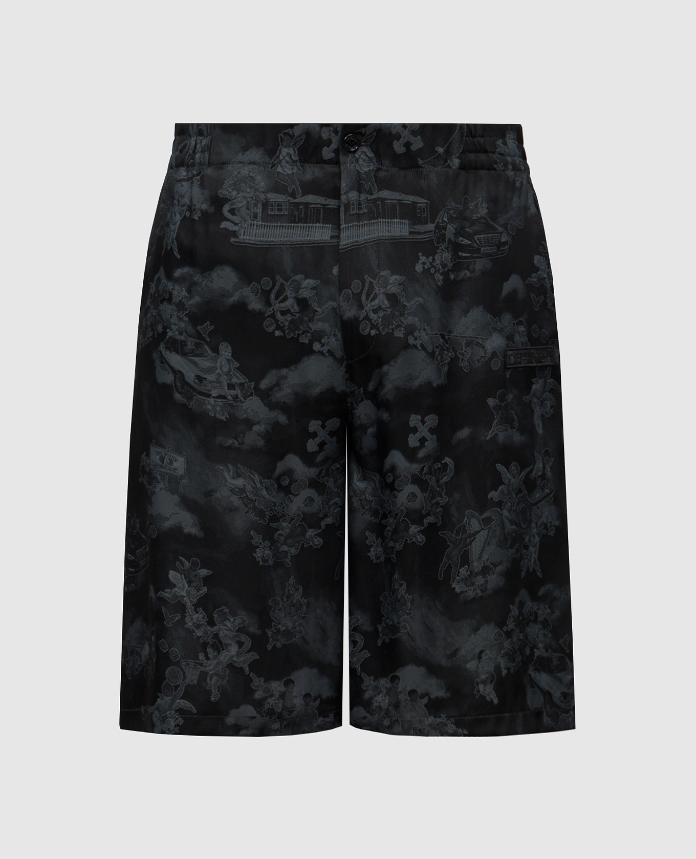 Black shorts with logo pattern Off-White