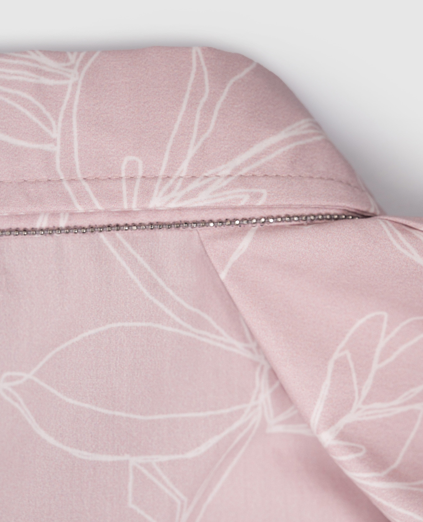 

Children's pink blouse with a floral print Brunello Cucinelli