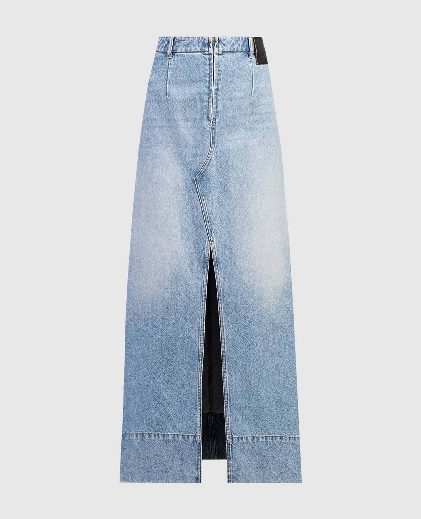 

Blue denim skirt PIAVE with a distressed effect Max Mara Sportmax, Light blue
