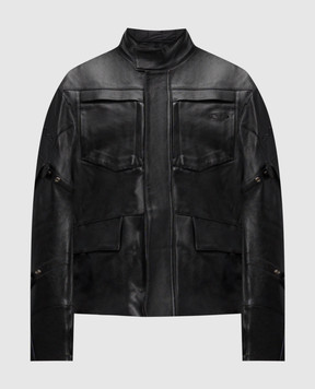 Vetements Set of black leather jacket and quilted jacket UH76LJ750BC