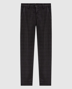 Four.Ten Gray checked pants T910223092