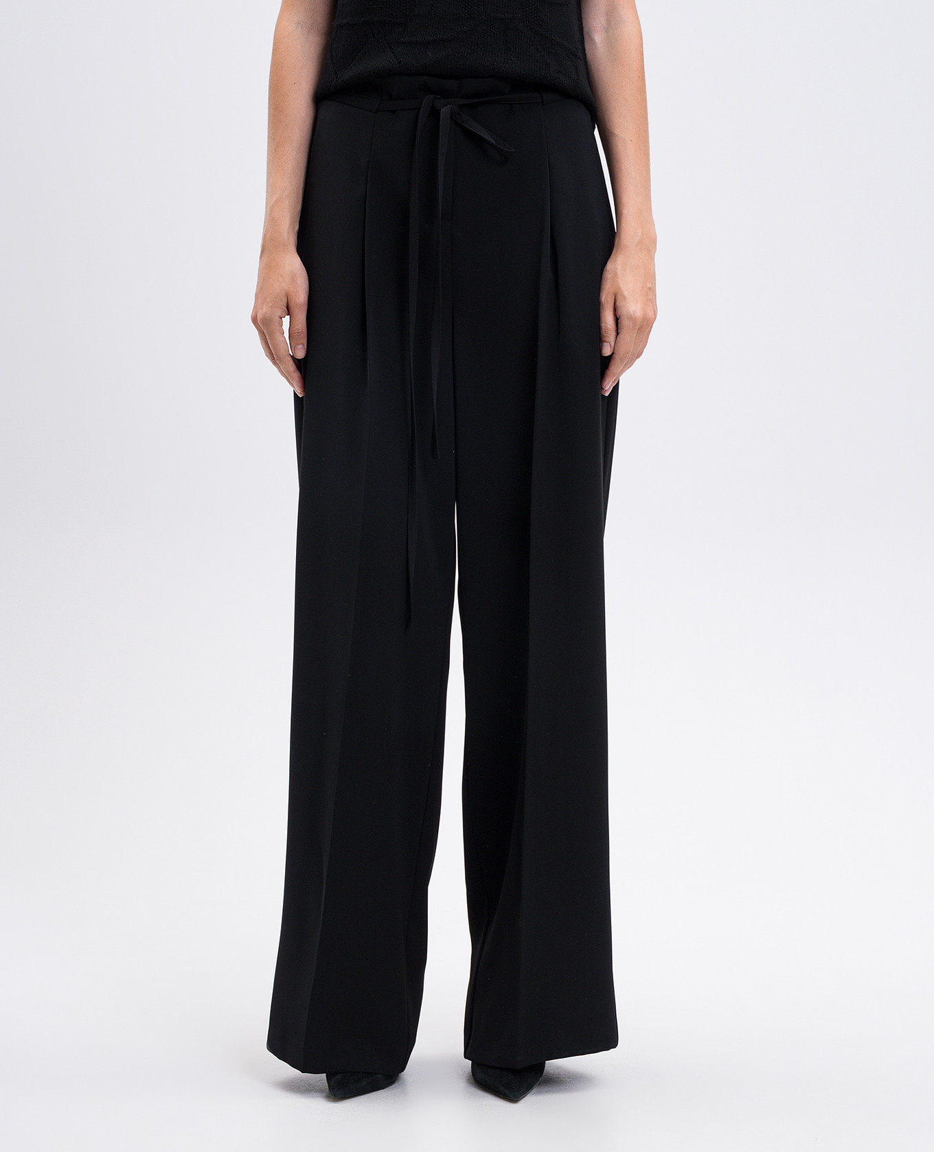 Black pants with logo Twinset 3
