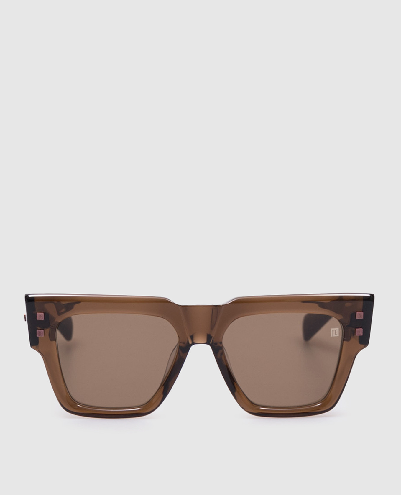 

B-Army brown sunglasses with logo Balmain Akoni