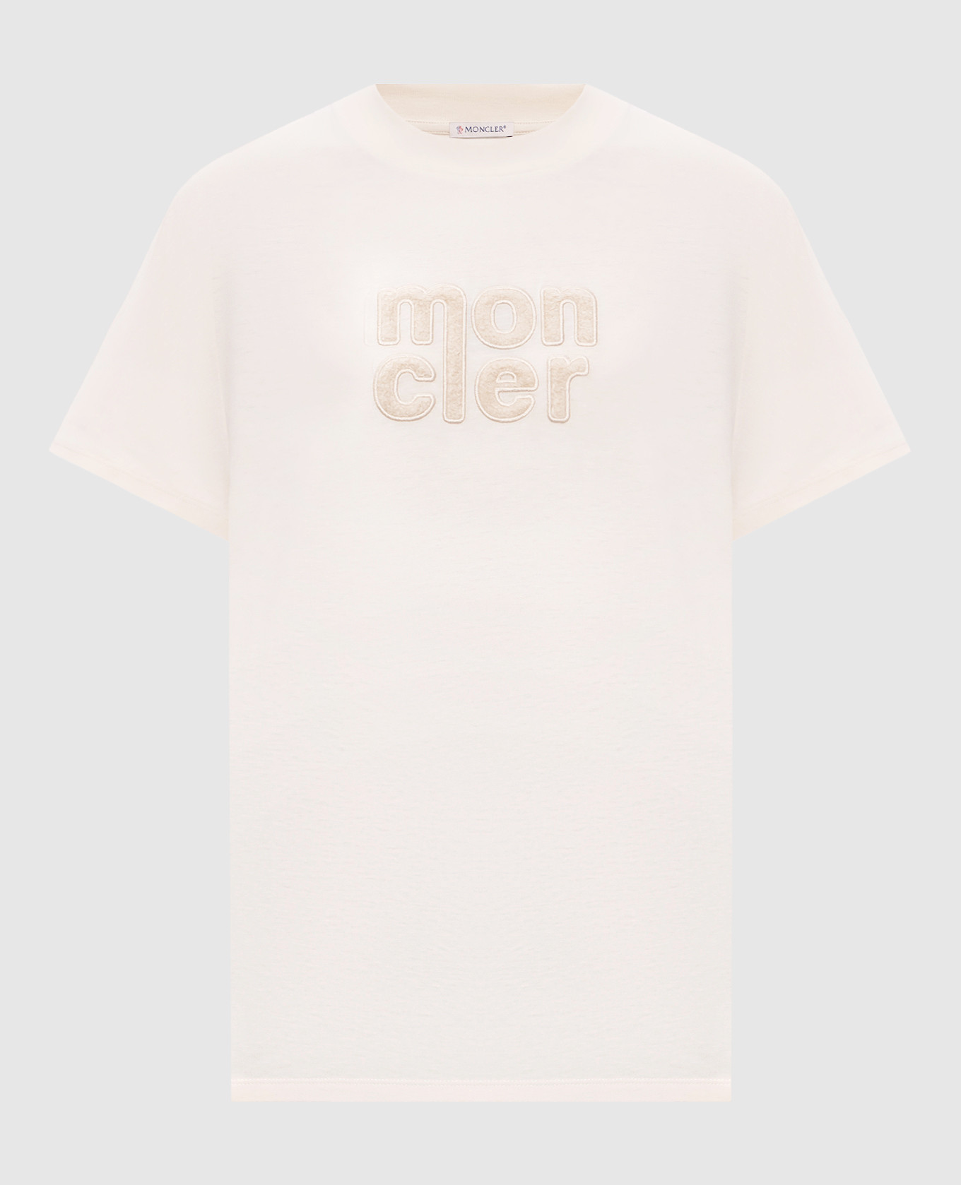 Beige T-shirt with logo Moncler