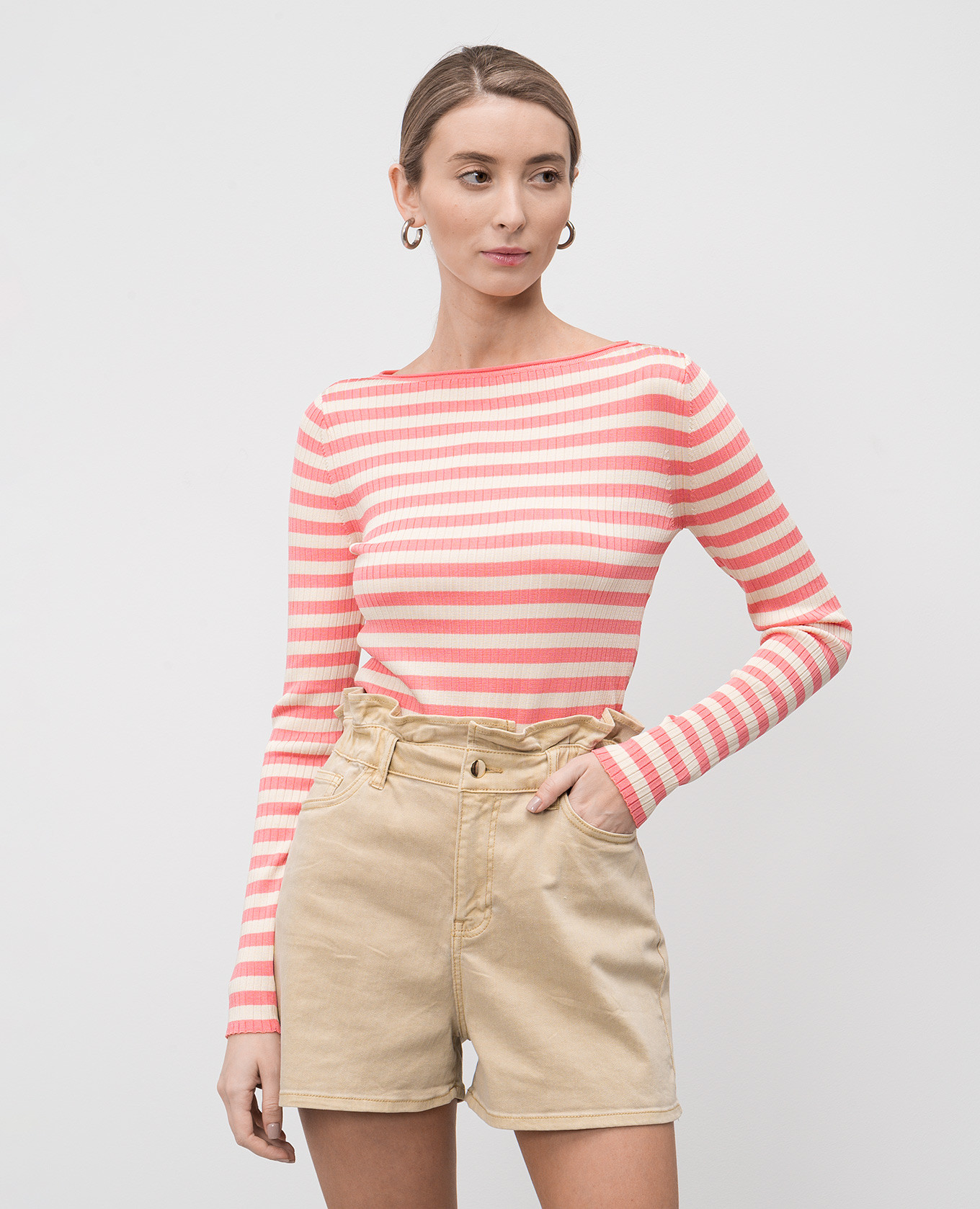 Pink striped long sleeve top Twinset 3