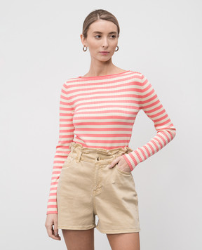 Twinset Pink striped long sleeve top 251TP3471