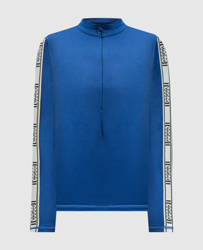 Wolford Blue longsleeve with logo pattern 52984