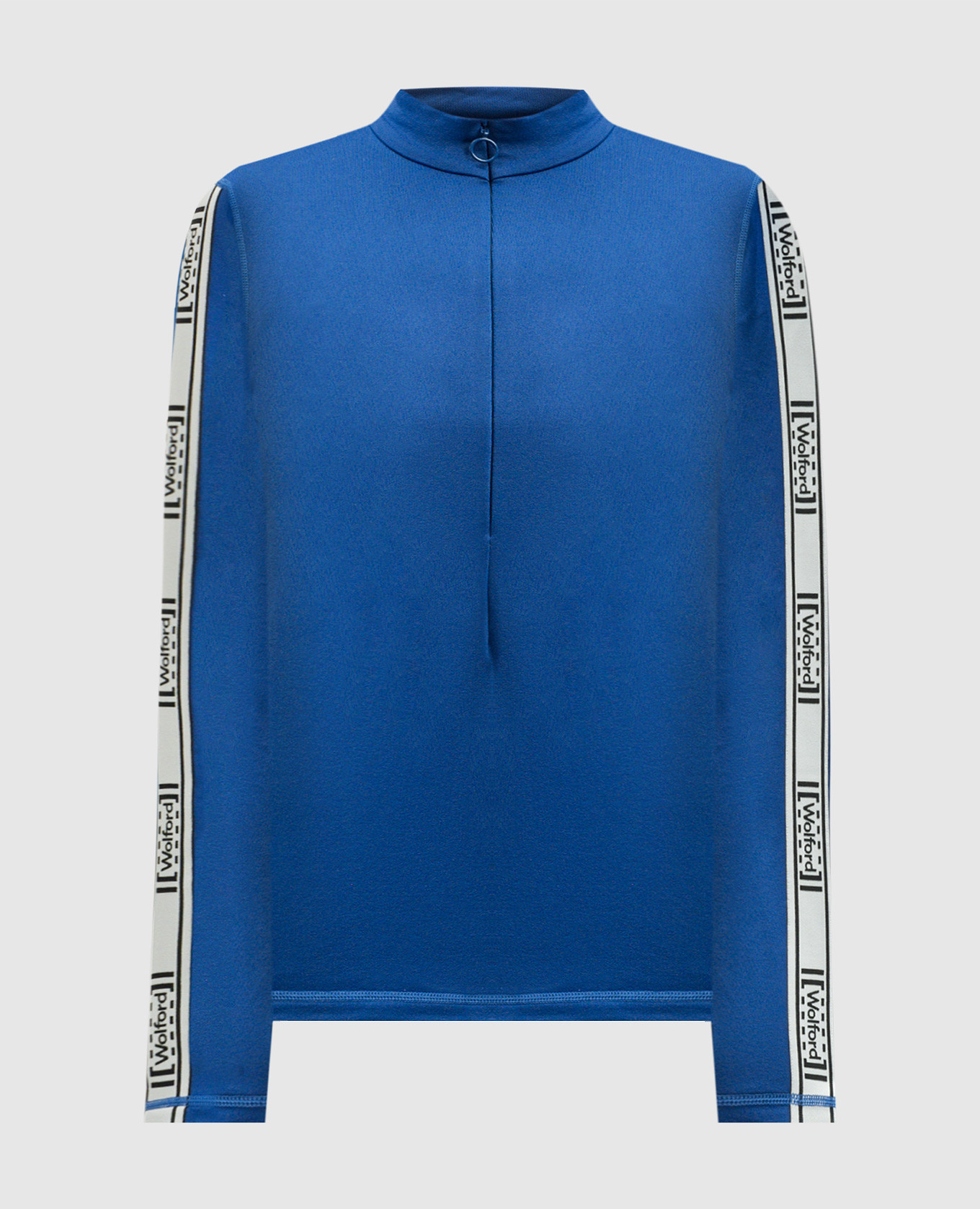 Blue longsleeve with logo pattern wolford