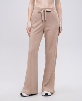 Parajumpers Isidor beige sweatpants with logo embroidery 25SPWPALX35