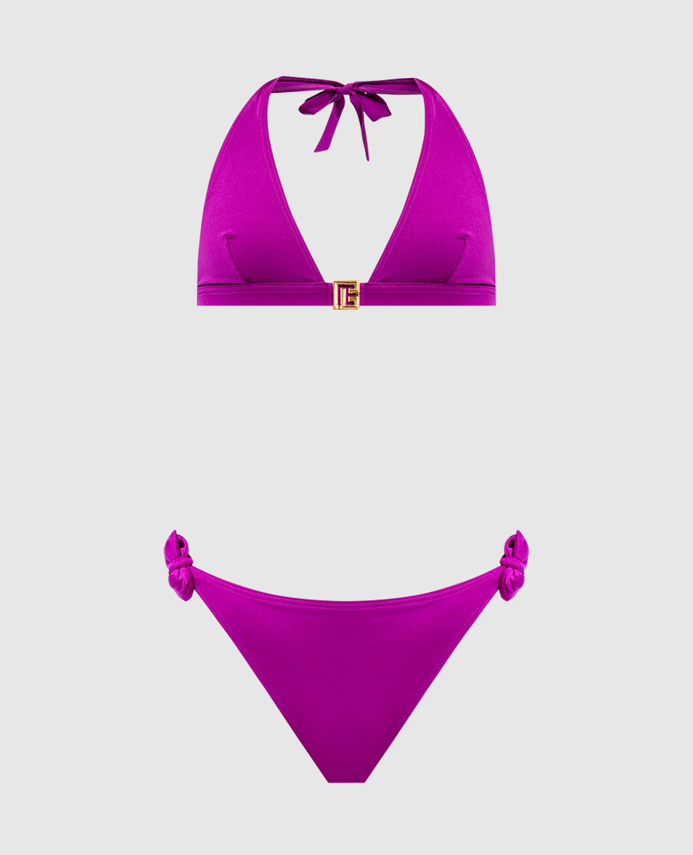 

Pink swimsuit with emblem Balmain