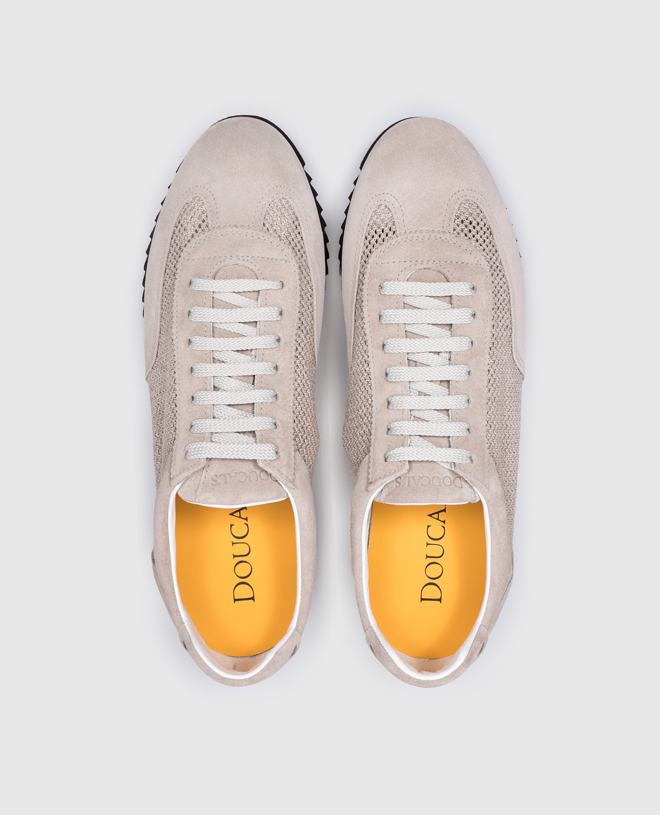 

Gray combination sneakers with logo Doucal's, Grey