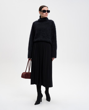LISA YANG Black Minda pleated skirt with cashmere 2025382