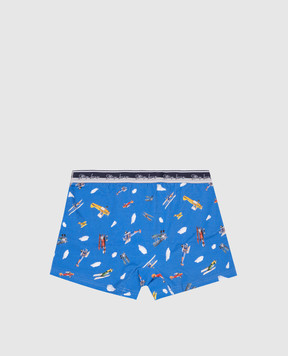 Story Loris Children's blue boxer briefs in a print 3641836