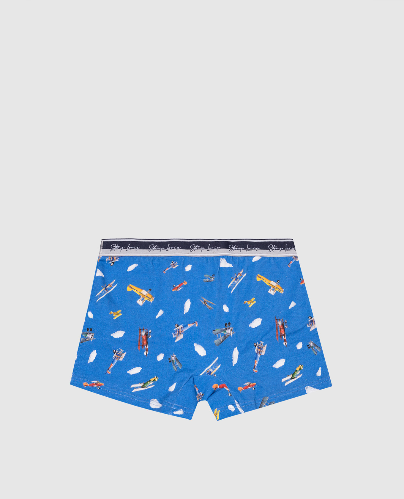 

Children's blue boxer briefs in a print Story Loris, Light blue
