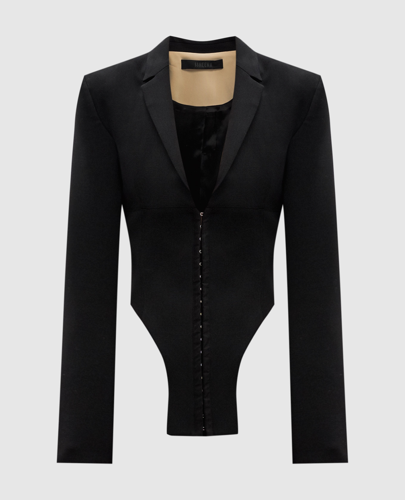 Black jacket with wool ssheena
