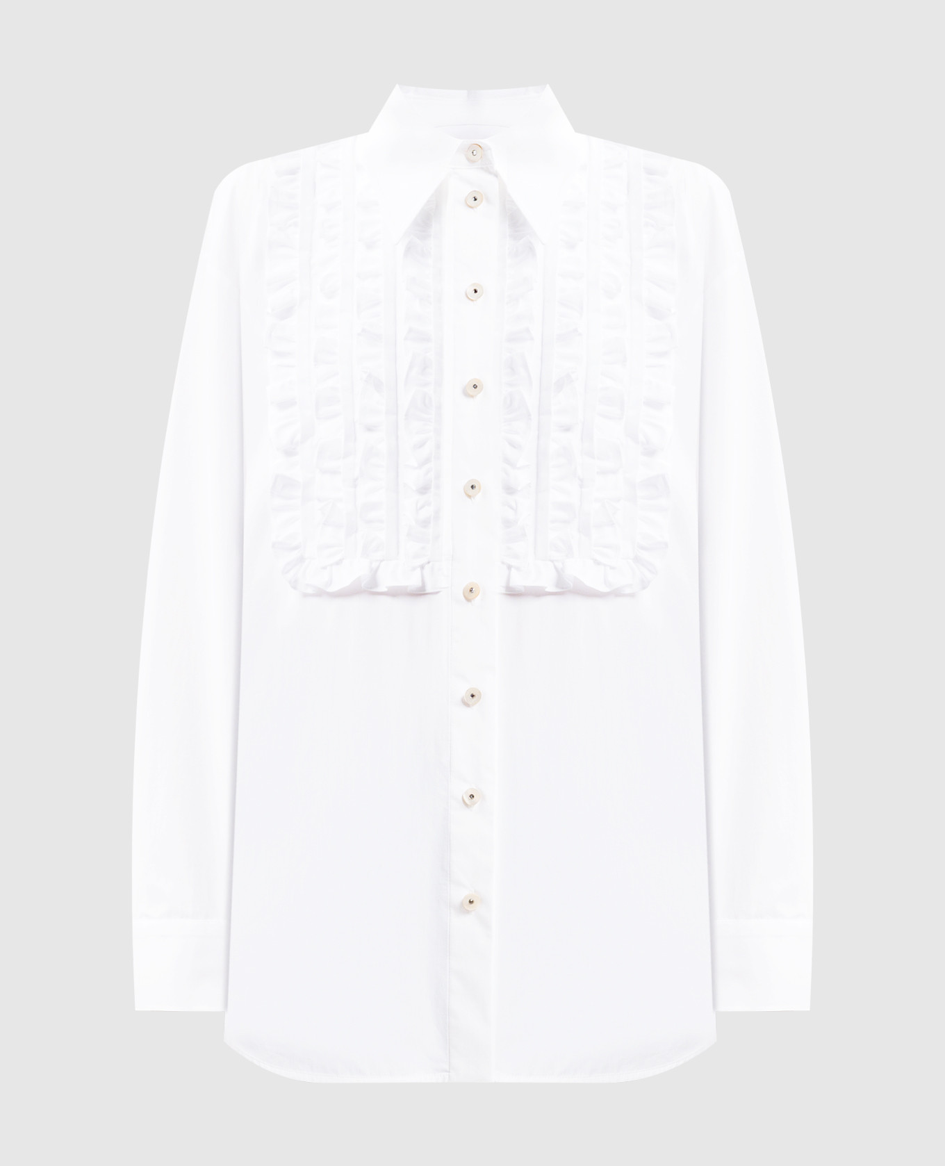 White blouse with ruffles Valentino