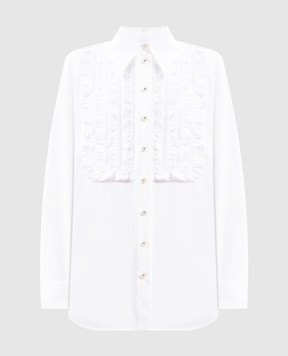 Valentino White blouse with ruffles 6B3AB7865A6