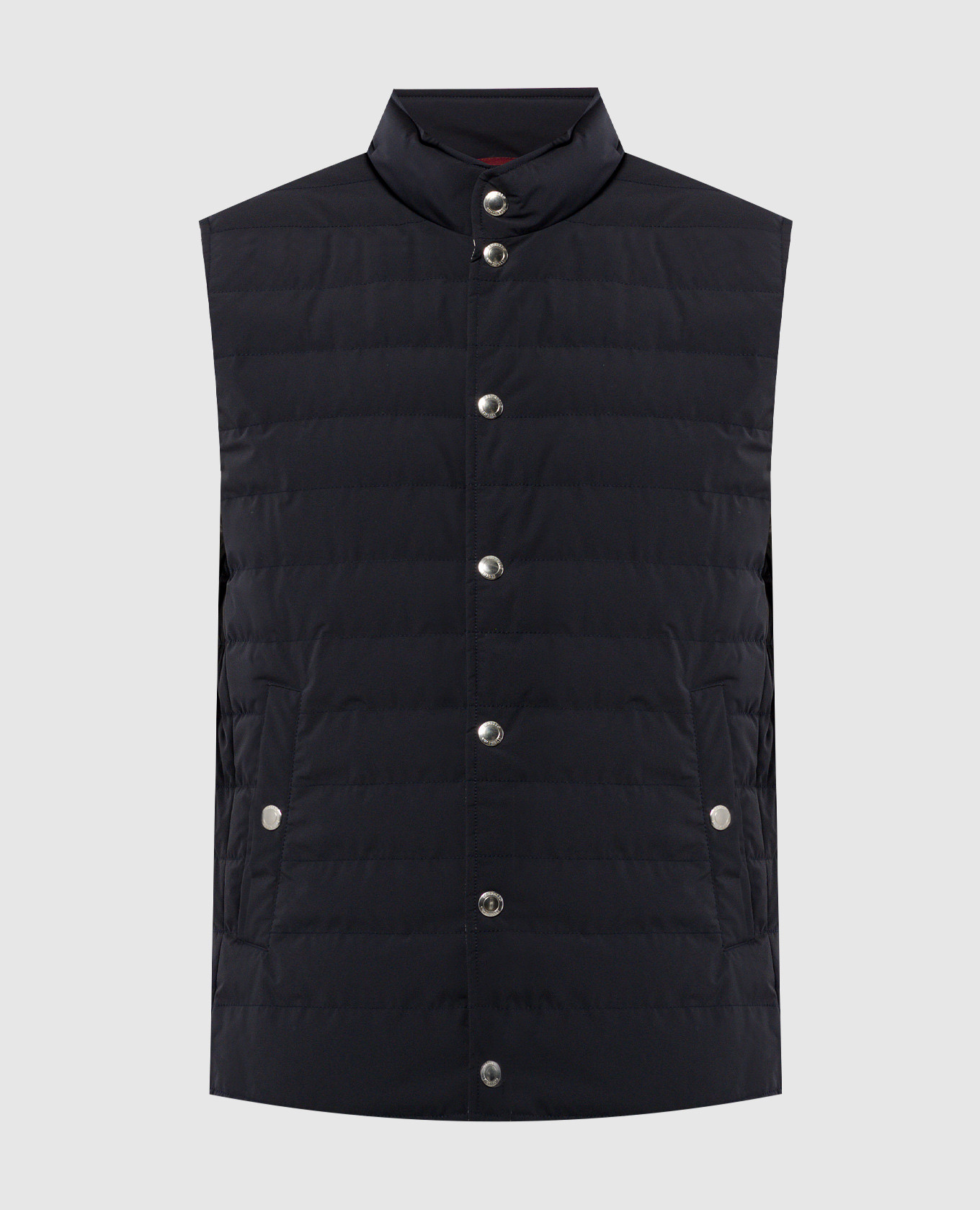 

Blue down vest with quilting Brunello Cucinelli