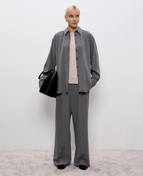 Toteme Gray shirt with wool 254WRT0480FB0016