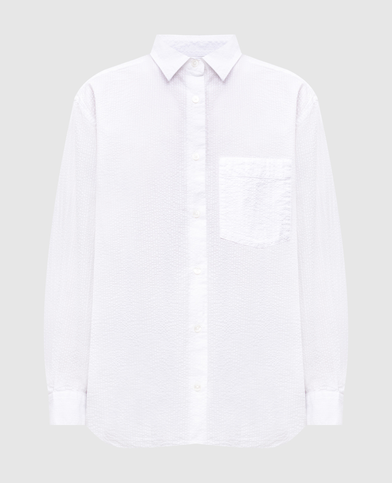 White shirt with textured texture Woolrich