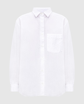 Woolrich White shirt with textured texture CFWWSI0213FRUT4070
