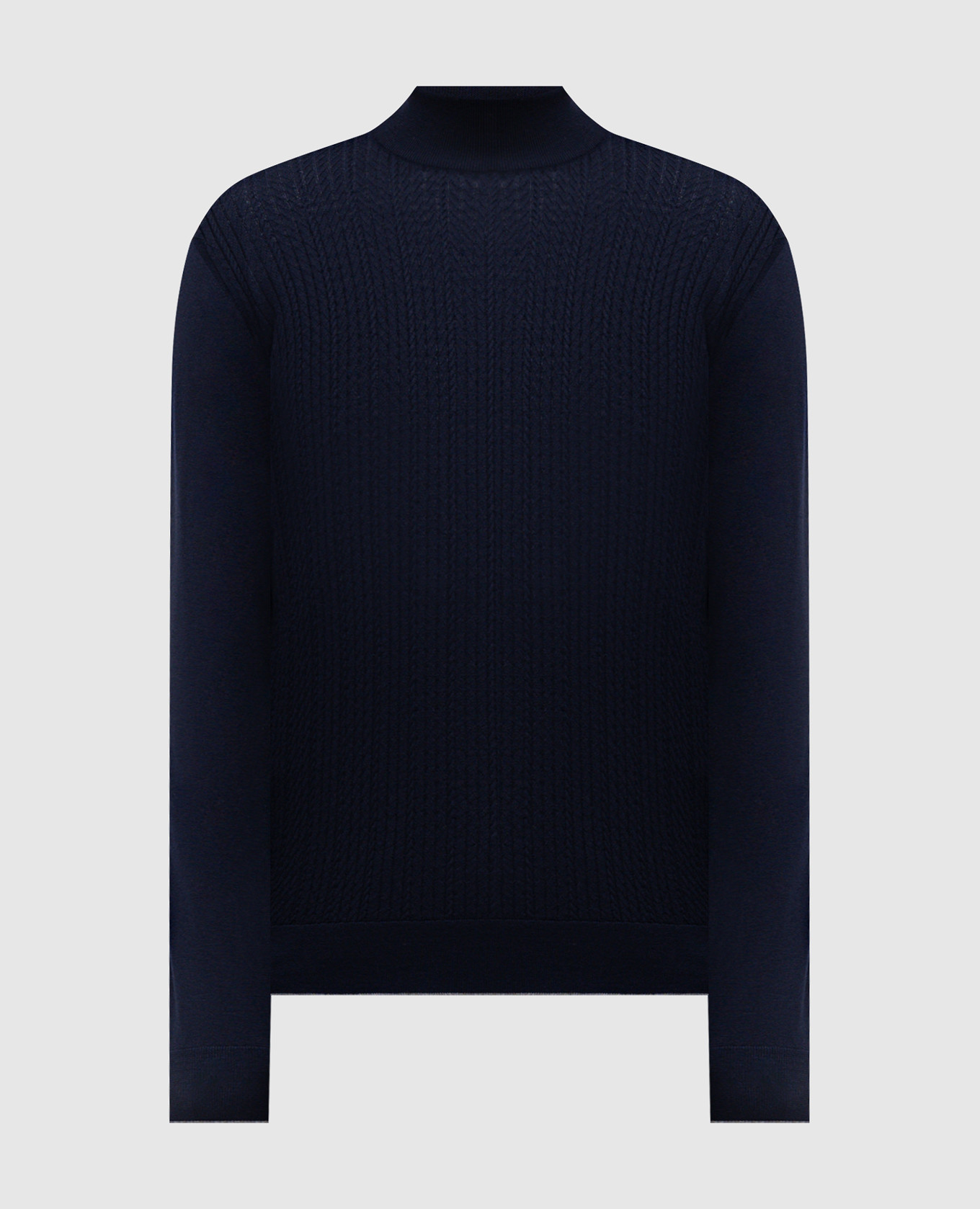 Blue golf made of wool, silk and cashmere Stefano Ricci