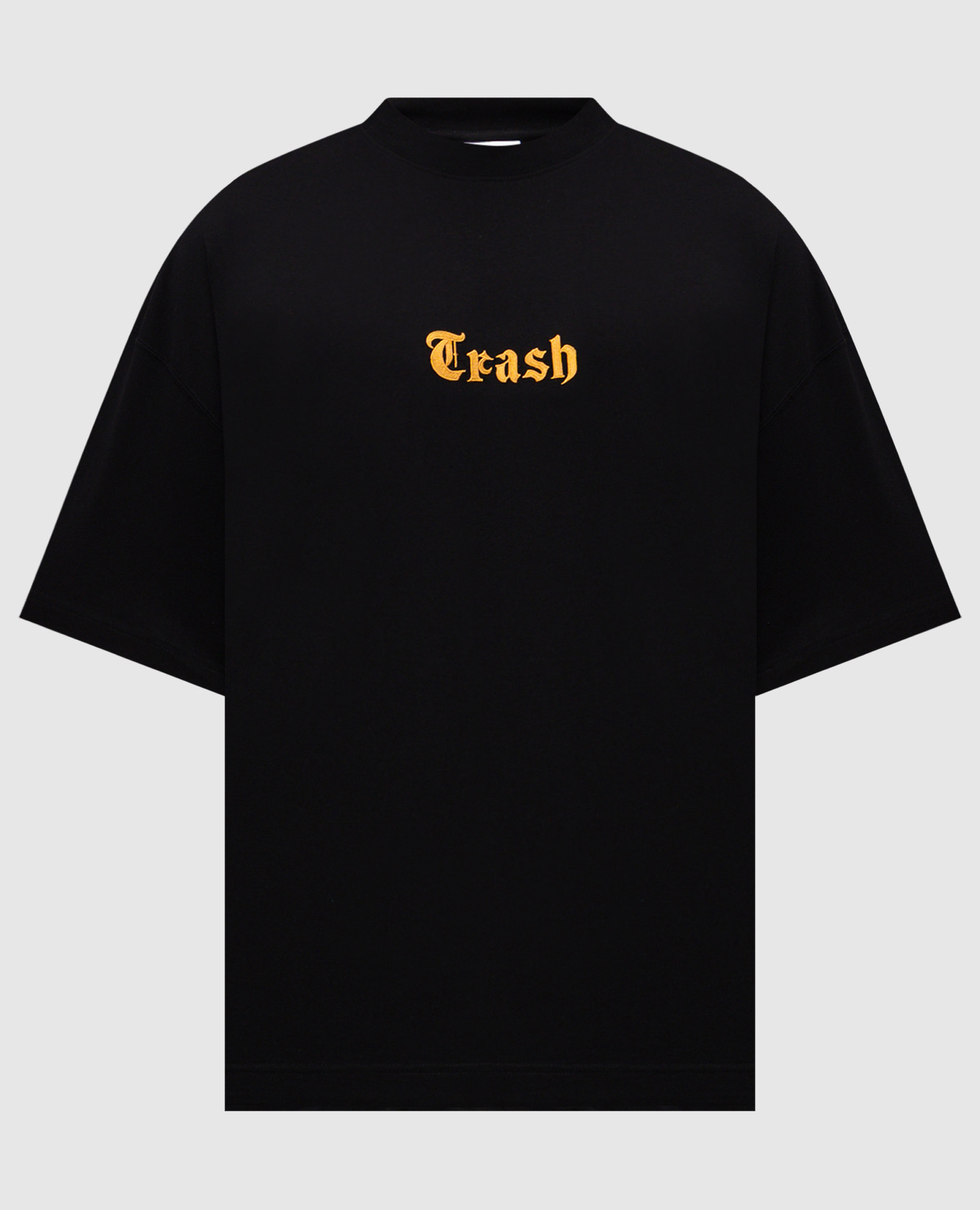 Black T-shirt with Crash embroidery Vetements
