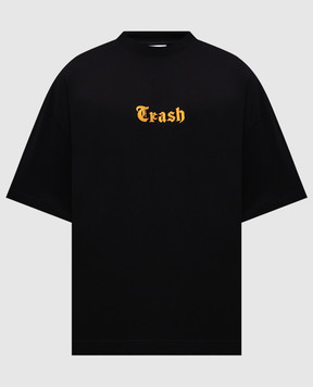 Vetements Black T-shirt with Crash embroidery UH76TR540B
