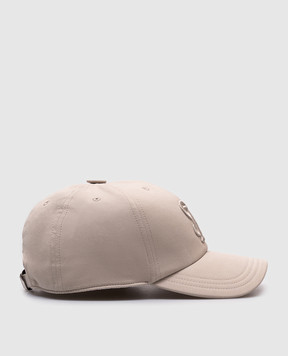 Stefano Ricci Beige cap with embroidered monogram logo MCV520020FCTC800