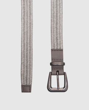 Brunello Cucinelli Gray belt with monil chain M0NALC281st