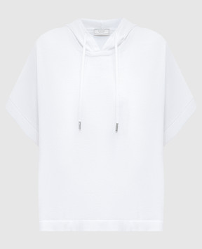 Peserico White top with a hood S99222F129234F
