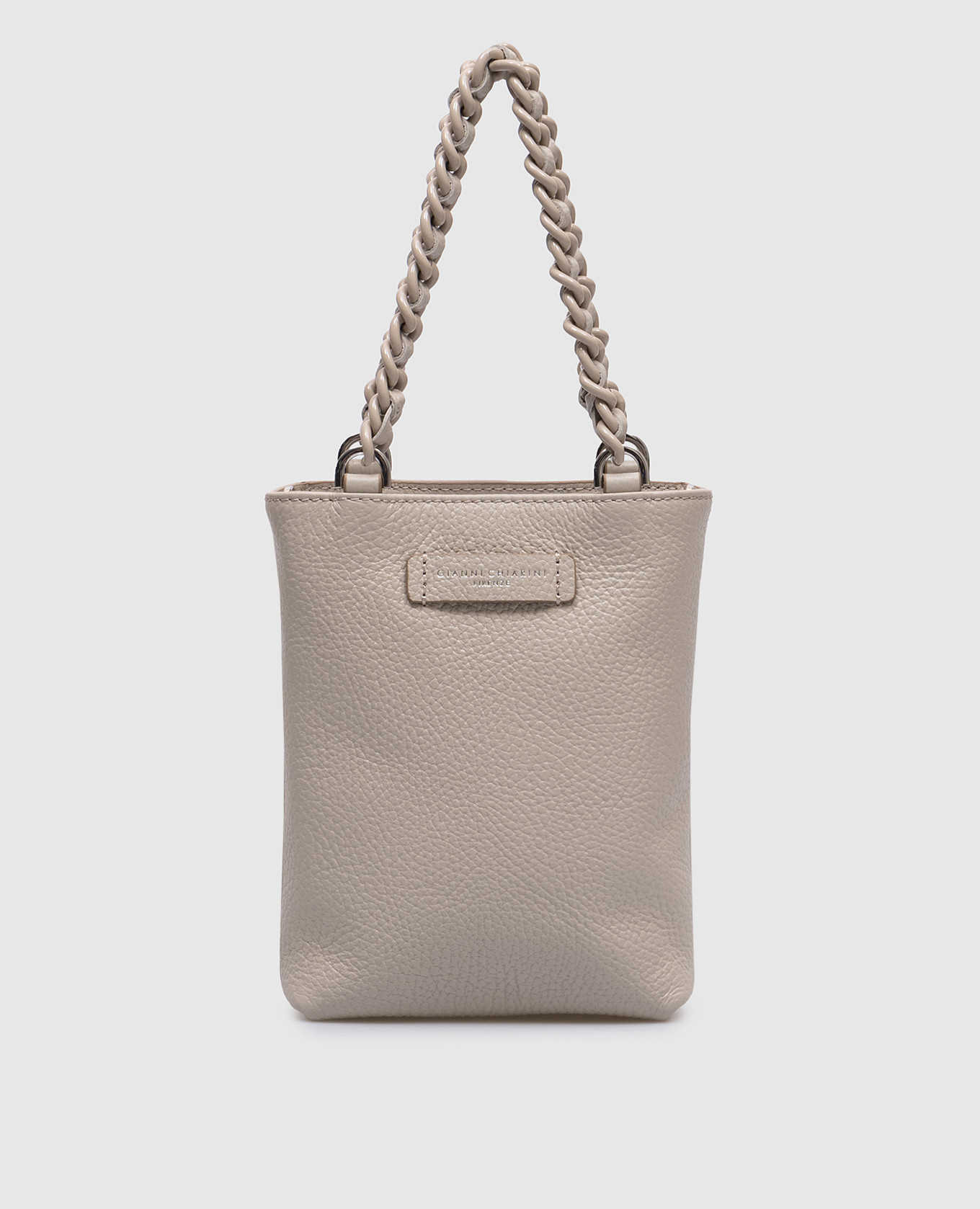 

Camilla beige leather bag with logo Gianni Chiarini