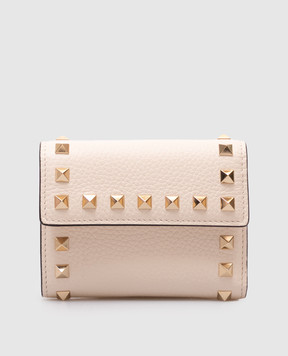 Valentino Beige Rockstud leather wallet 7W2P0AJ1VSH