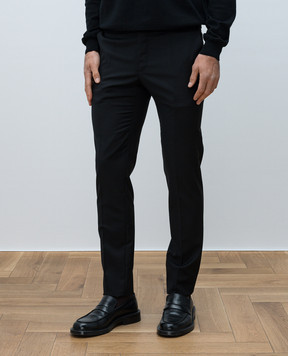 Incotex Black wool pants 1T00355006B