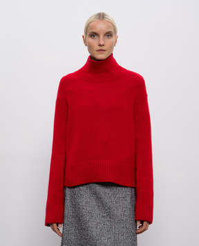 LISA YANG Red Fleur cashmere sweater 2022098
